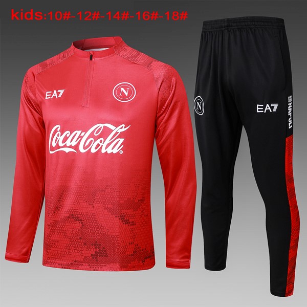 Ninos Sudadera De Training Napoli 2024-2025 Rojo